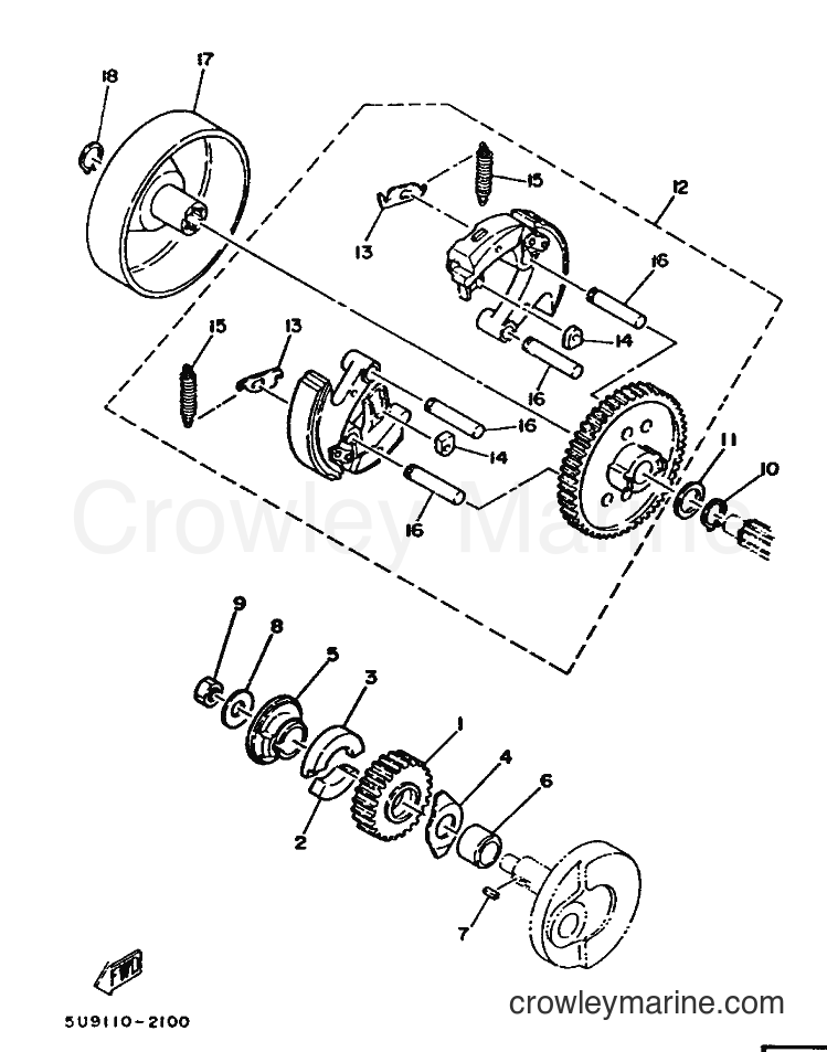 1992 Scooter MA50M - MA50M (2FV) [999] - CLUTCH
