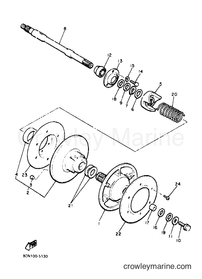 1990 Snowmobile VMX540P - VMX540P (87V1) [010] - SECONDARY SHEAVE