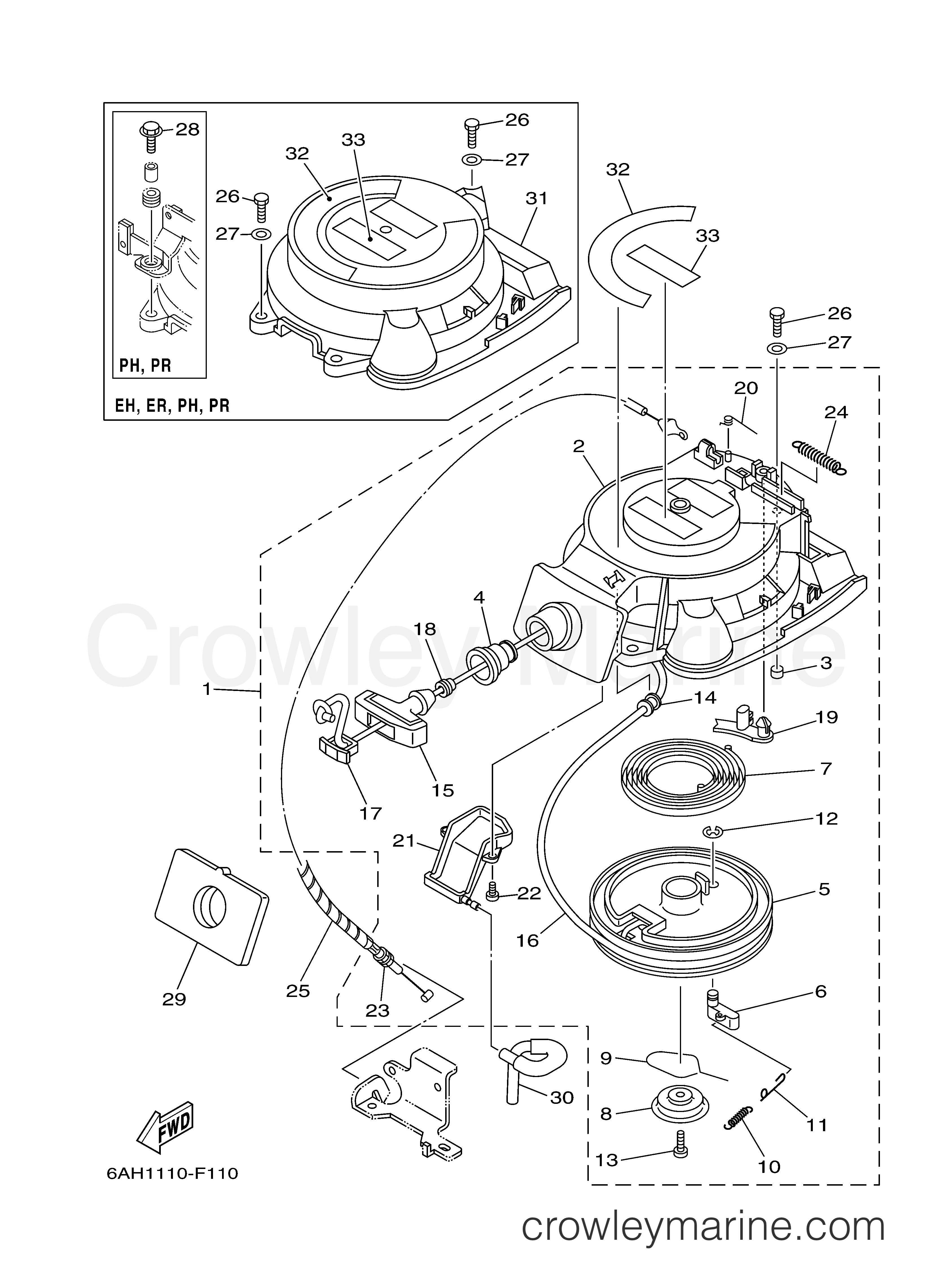 Yamaha Motors F15CMSH - STARTER