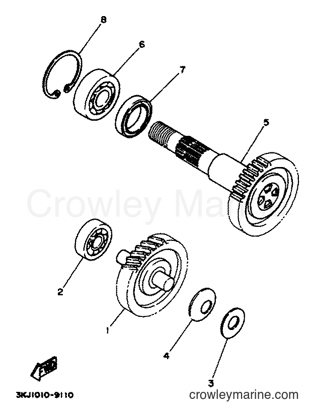 1994 Scooter YA50R - YA50R (4PC1) [999] - TRANSMISSION
