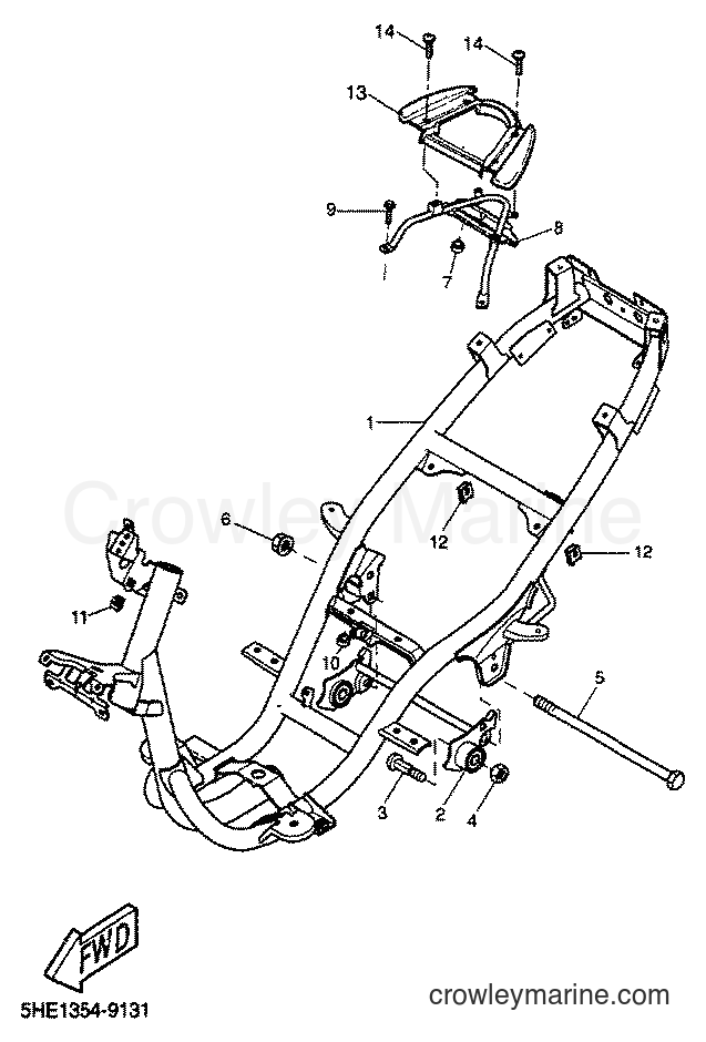 2001 Scooter YQ50 - YQ50 (5KL4) [010] - FRAME