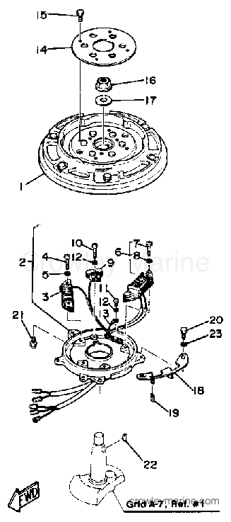 Yamaha Motors 25ESH - CDI MAGNETO (25H)