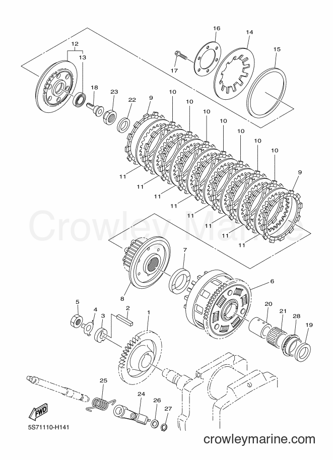 Yamaha Motors XVS950A (5S7M) [010] - CLUTCH