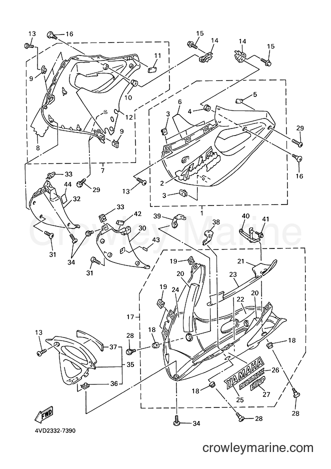 Yamaha Motors YZF1000R (4SV5) [090] - COWLING 2