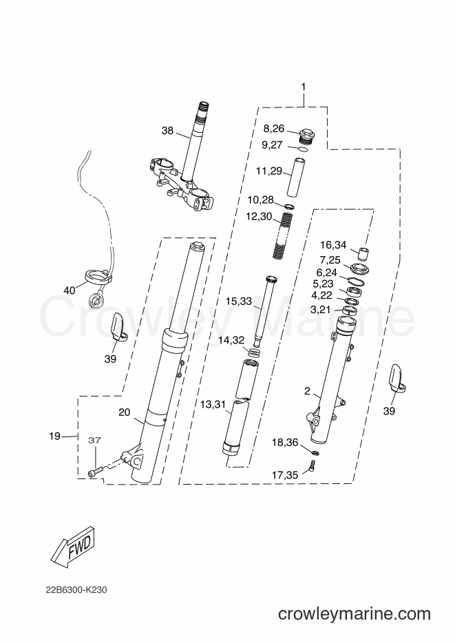 2014 Dirt Bike WR125X - WR125X (22BC) [080] - FRONT FORK 2