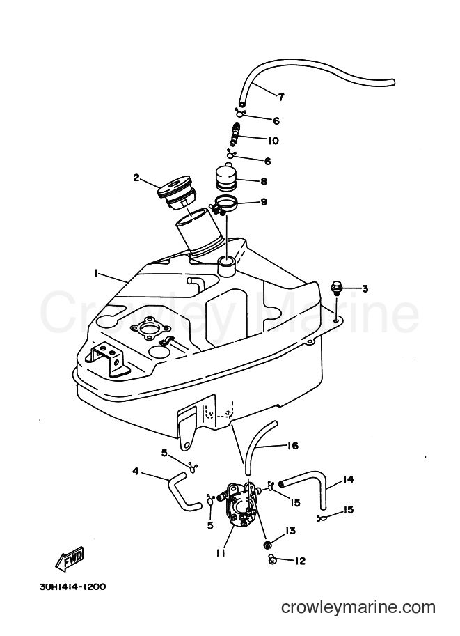 1992 Scooter XC150LC - XC150LC (3UH4) [999] - FUEL TANK