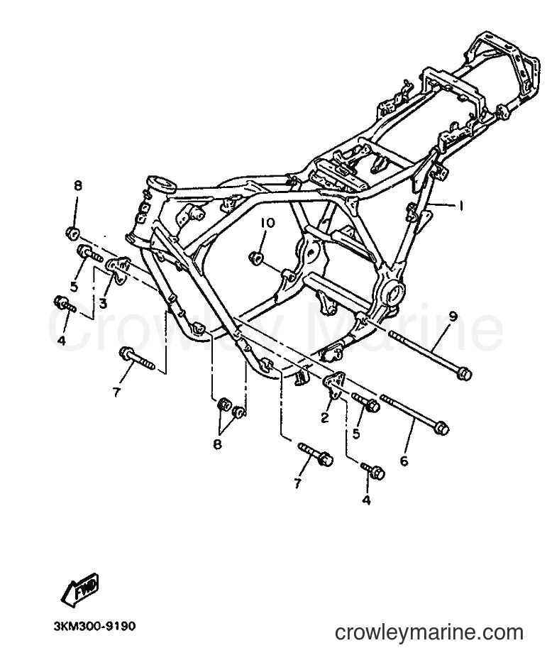 Yamaha Motors XJ600 (3KM5) [999] - FRAME