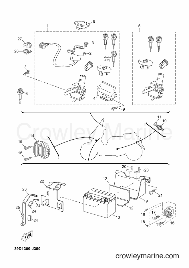 ELECTRICAL 2012 Scooter YP125R (YP125R (39DB) [010]) Yamaha