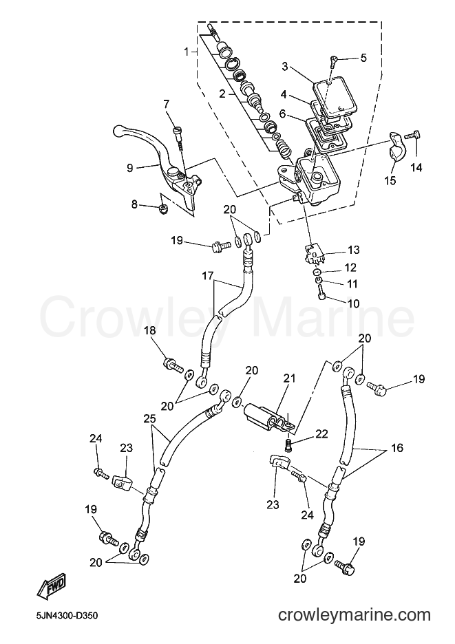2006 Street Bike BT1100 - BT1100 (5JN5) [010] - FRONT MASTER CYLINDER