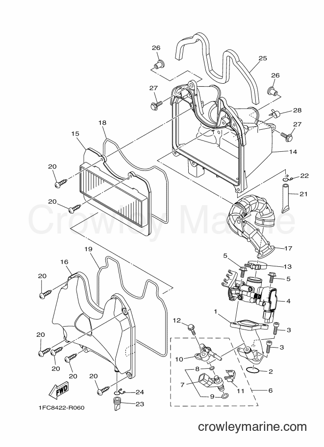 Yamaha Motors T115FLE (1FCC) [010] - INTAKE