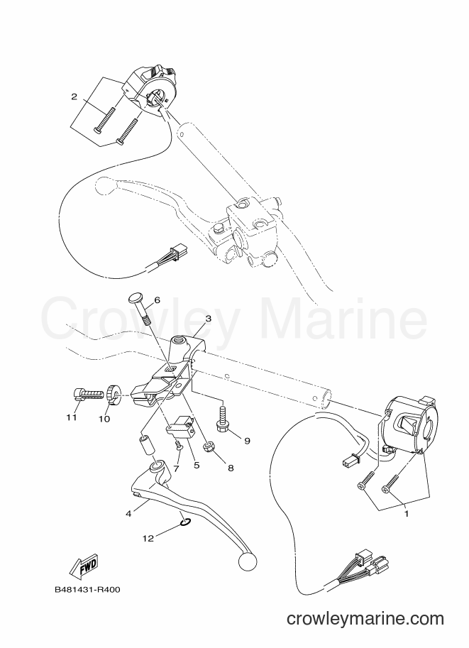 2016 Street Bike TFX150 - TFX150 (B481) [010] - HANDLE SWITCH & LEVER
