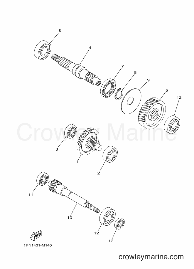 2013 Scooter AL125FC - AL125FC (1PN2) [010] - TRANSMISSION