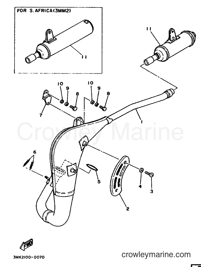 1990 Dirt Bike YZ80 - YZ80 (3MM2) [999] - EXHAUST
