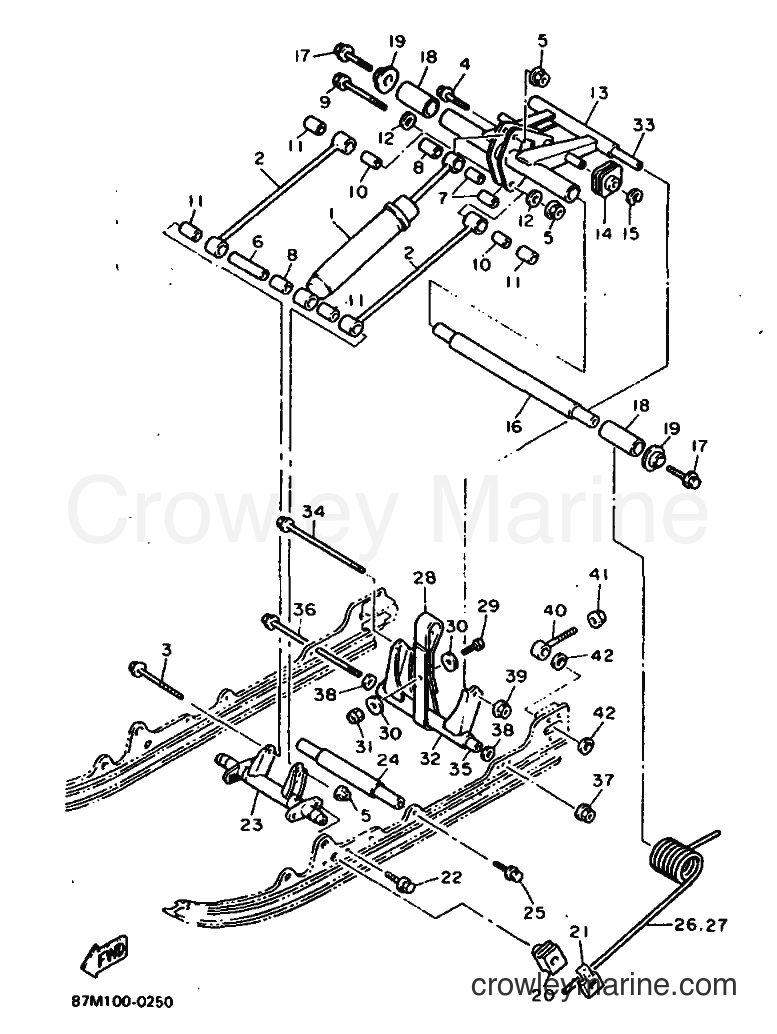 1990 Snowmobile EX570P - EX570P (87M1) [999] - TRACK SUSPENSION 3