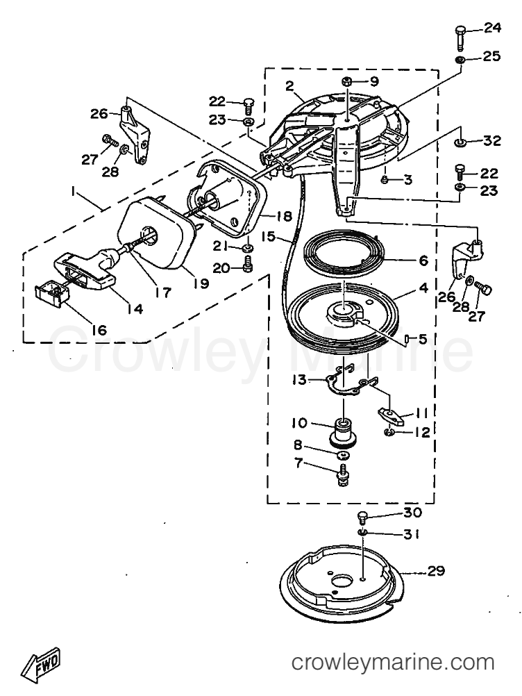 Yamaha Motors E8D (677) [03B] - STARTER