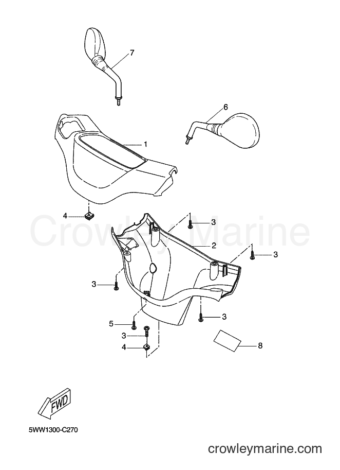 2004 Scooter CW50 - CW50 (5WW1) [010] - COWLING 1