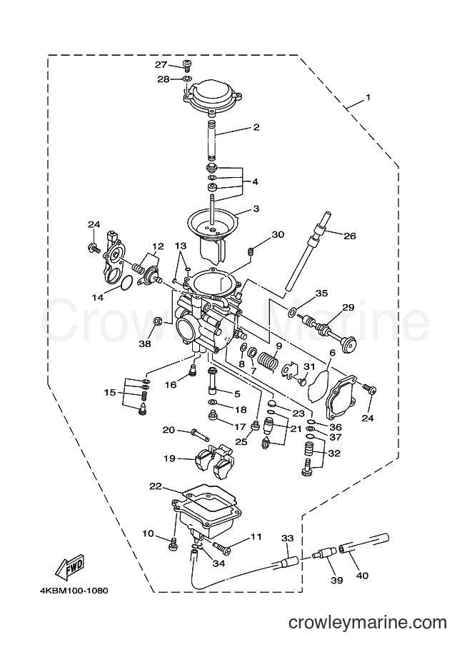 2003 ATV YFM350FW-X - YFM350FW-X (4KBW) [010] - CARBURETOR