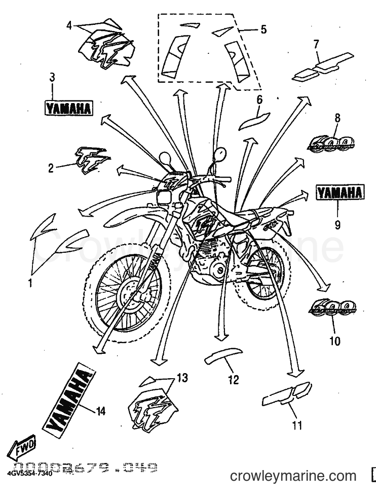 1997 Dirt Bike TT600E - TT600E (4GV5) [010] - EMBLEM