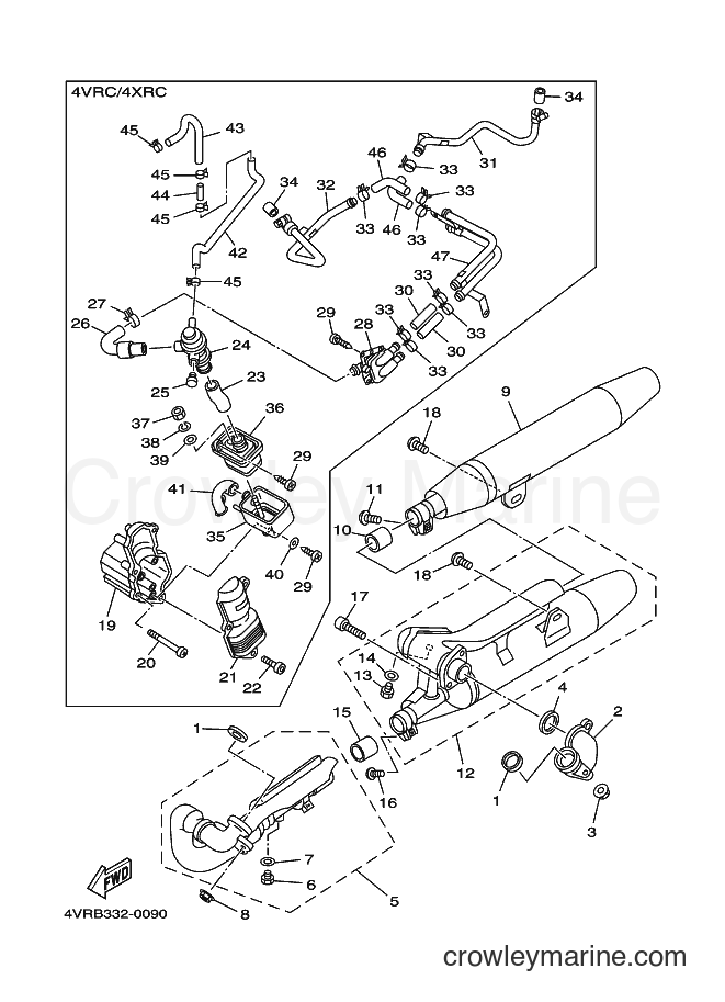 Yamaha Motors XVS650 (4VRB) [030] - EXHAUST