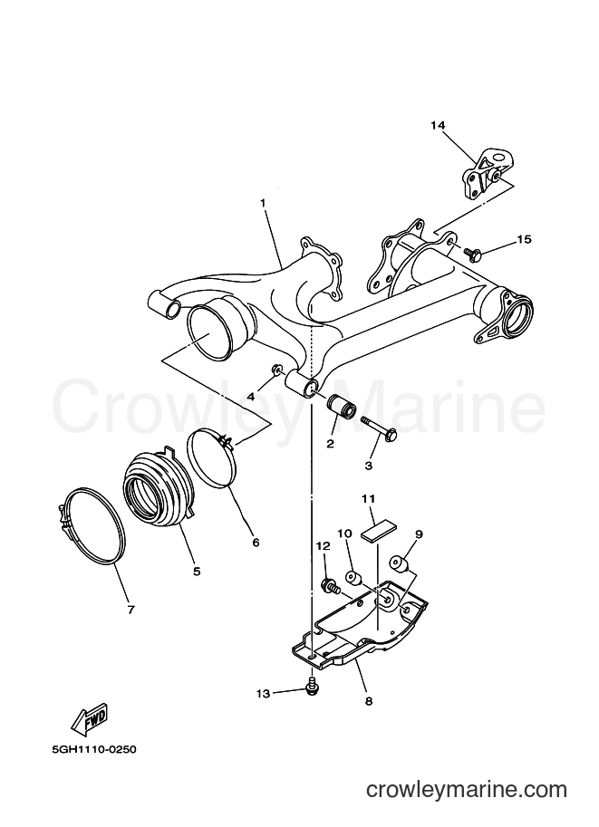 Yamaha Motors YFM400A (5HA3) [010] - REAR ARM