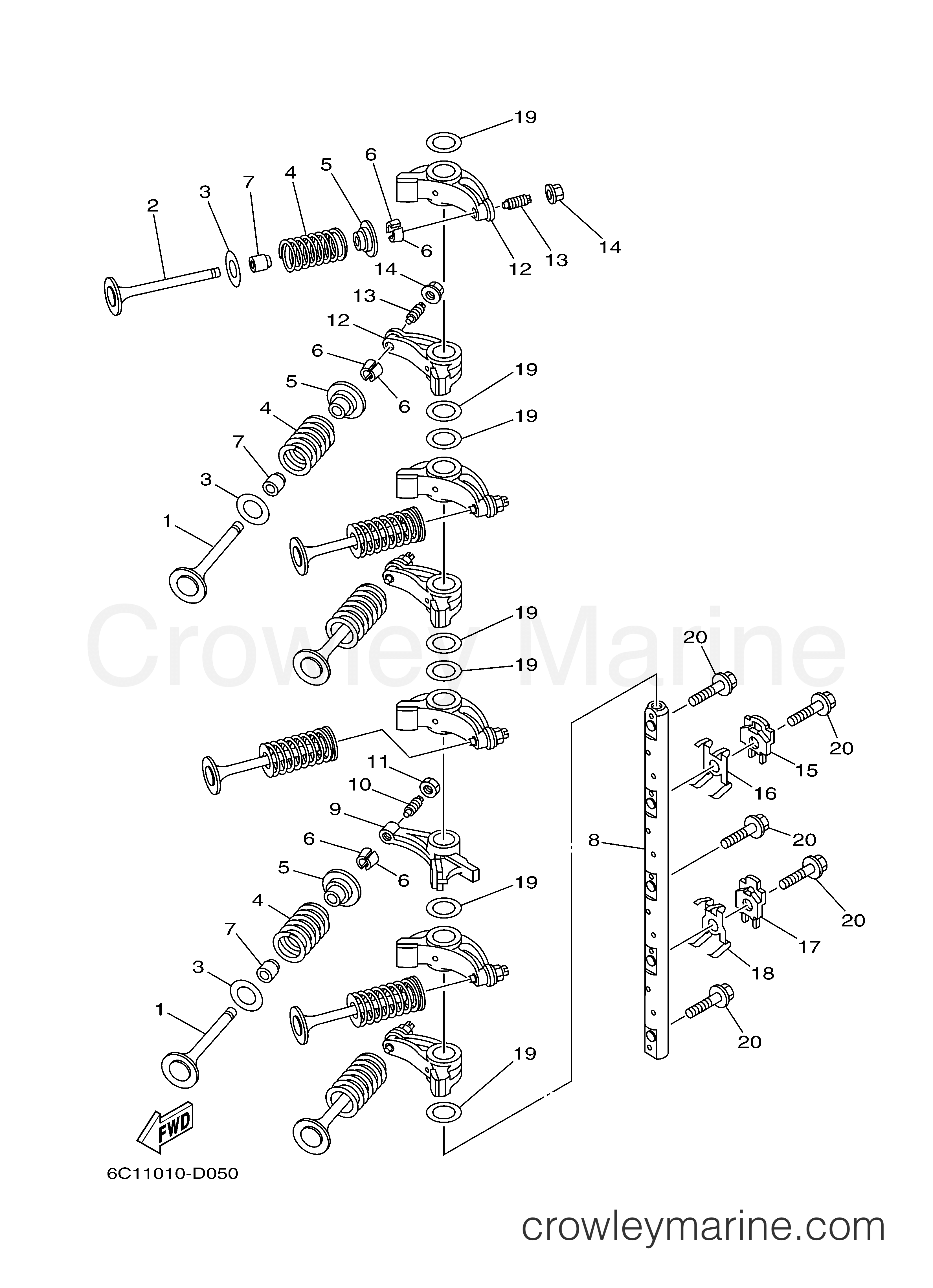 Yamaha Motors T60TLRD - VALVE