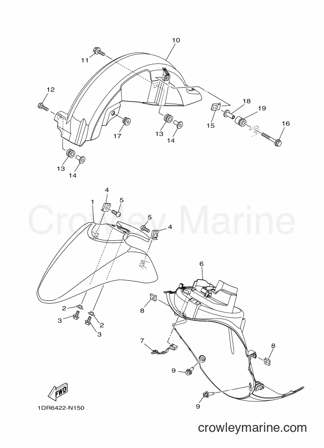 Yamaha Motors XC115S (1DR6) [010] - FENDER