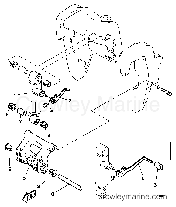 Yamaha Motors CV55ELF - BRACKET 2
