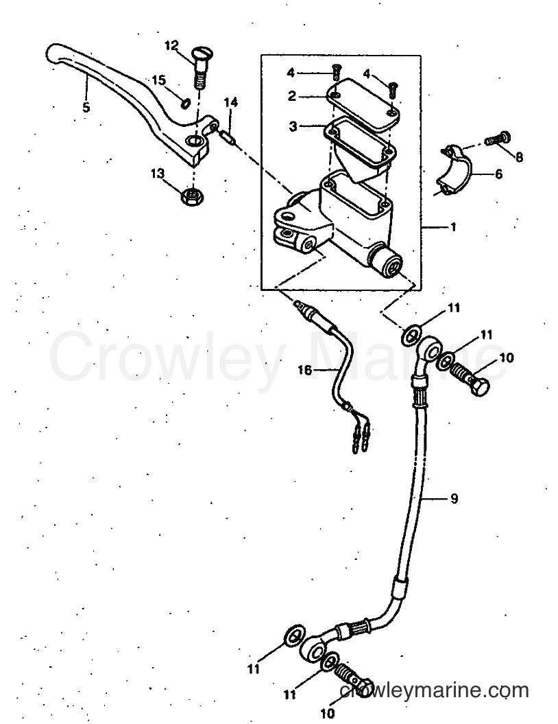 1999 Scooter YH50 - YH50 (5FV1) [020] - FRONT MASTER CYLINDER