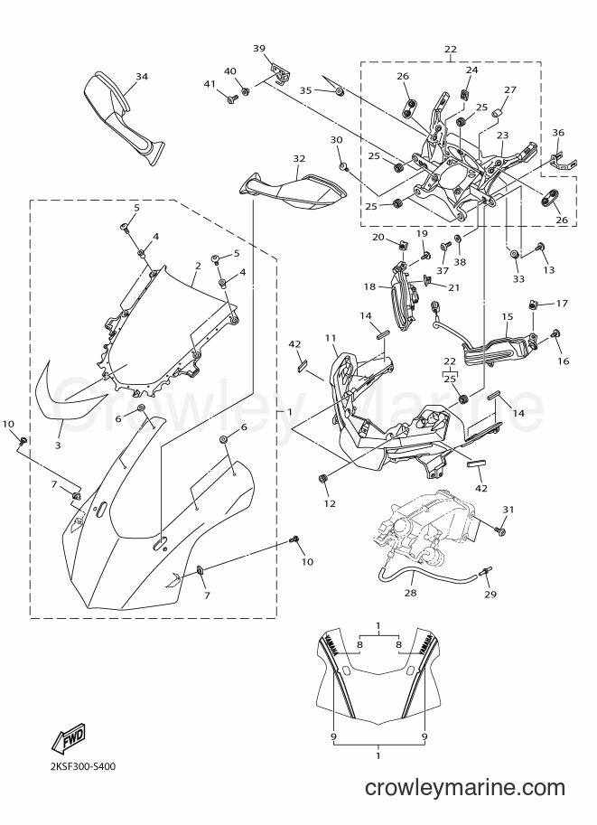 Yamaha Motors YZF-R1M (2KSF) [060] - COWLING 1