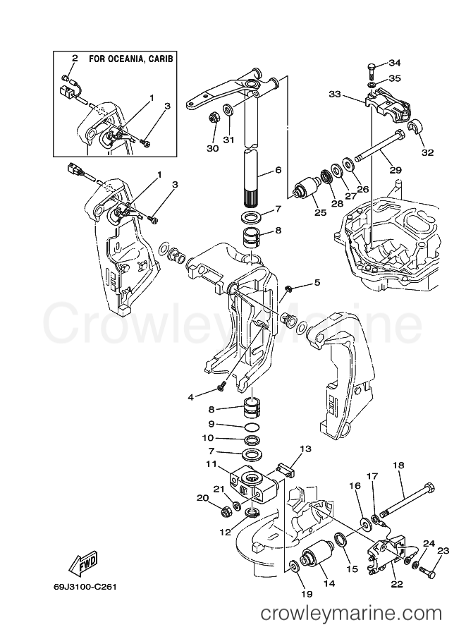 Yamaha Motors F200AETX (60L4) [080] - BRACKET 2