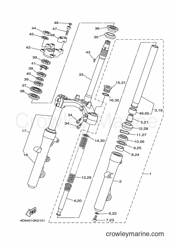 Yamaha Motors YP250 (4D94) [010] - STEERING