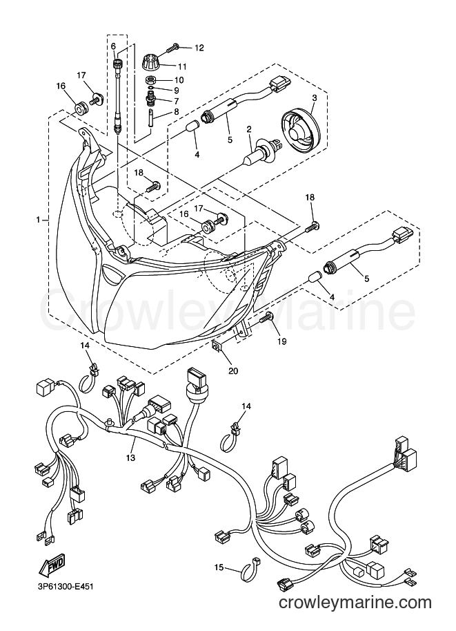 2006 Sport Bike FJR1300A - FJR1300A (3P61) [080] - HEADLIGHT