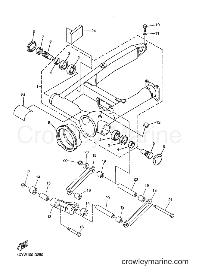 2012 Cruiser XVZ13TFS - XVZ13TFS (1BM9) [010] - REAR ARM