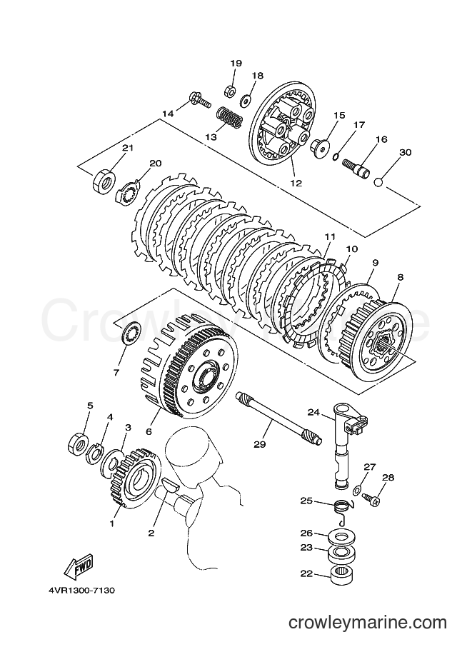 Yamaha Motors XVS650 (5FBJ) [010] - CLUTCH