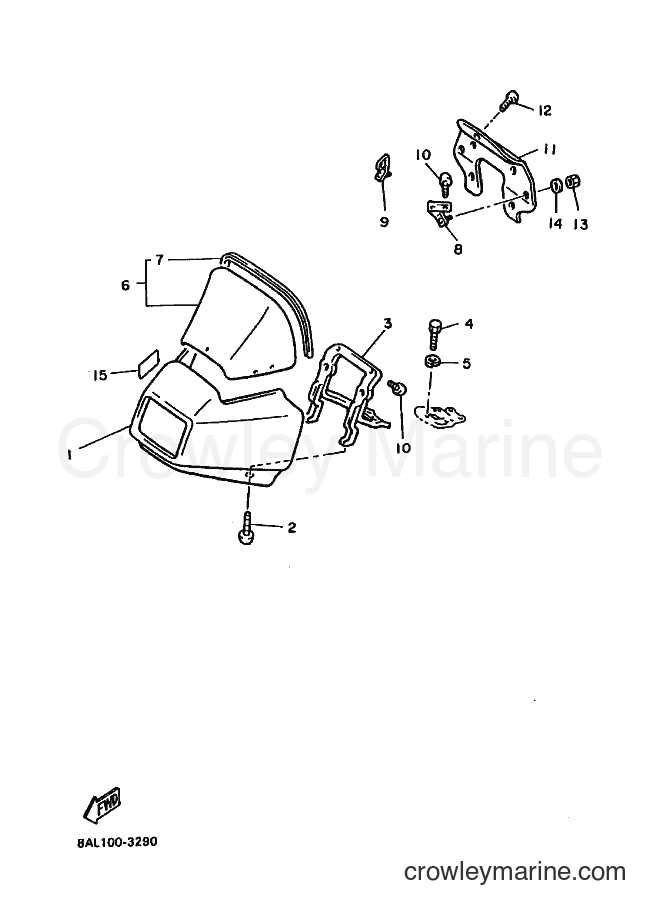 Yamaha Motors PZ480E (8AL1) [030] - WINDSHIELD