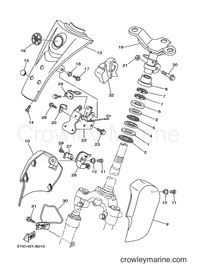 Yamaha Motors L-110D (5TN2) [010] - STEERING