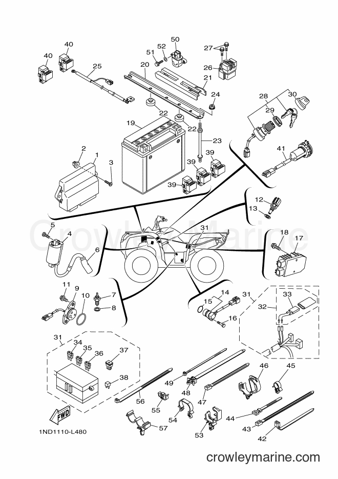2012 ATV YFM550FWA - YFM550FWA (1NP1) [010] - ELECTRICAL 1