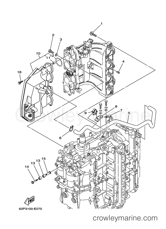 Yamaha Motors F150AET (63PC) [070] - INTAKE 1