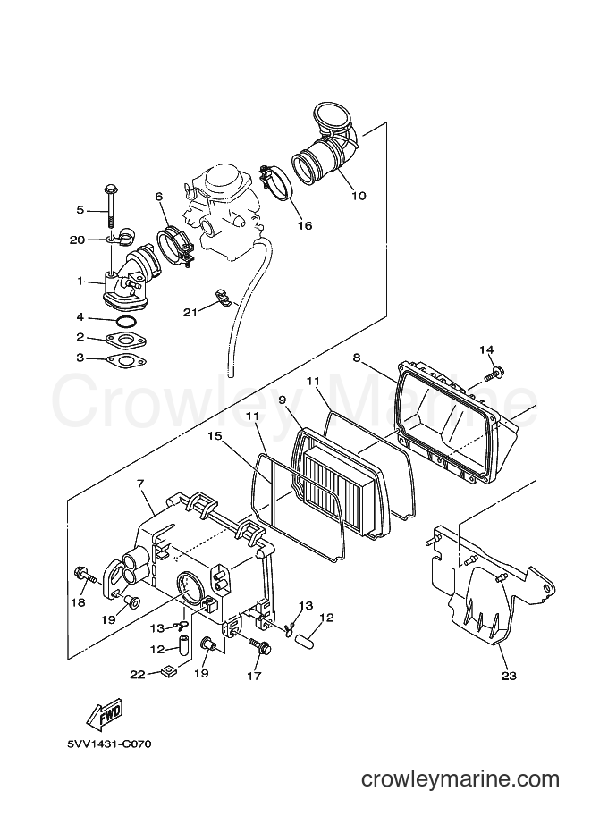 Yamaha Motors AL115C (28DA) [010] - INTAKE