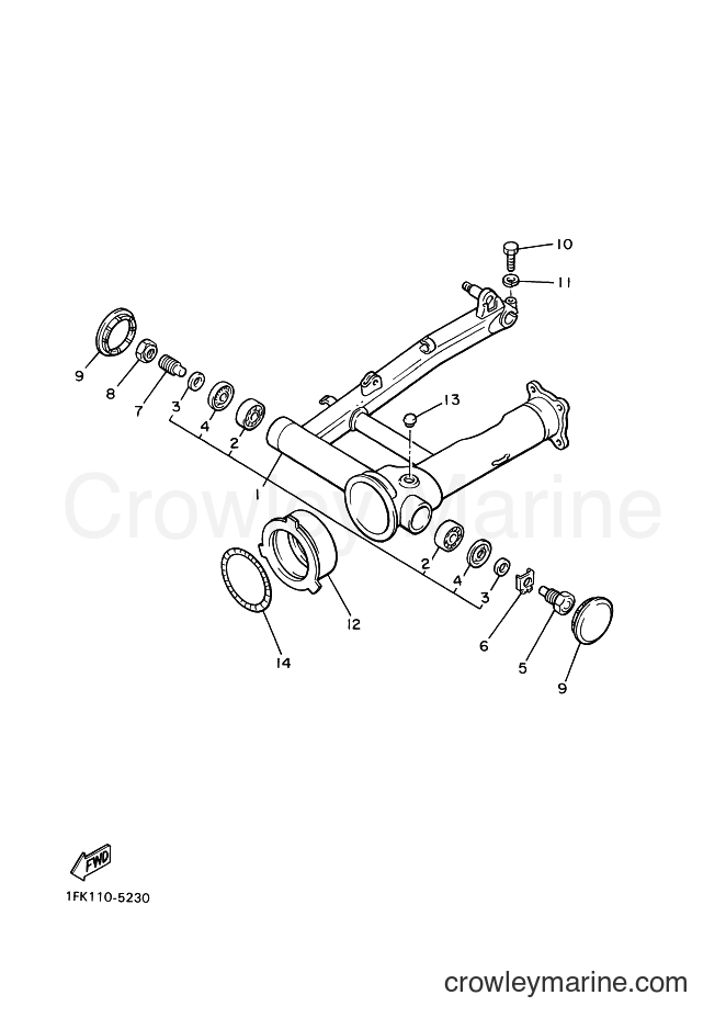 Yamaha Motors VMX12 (3JPB) [010] - REAR ARM