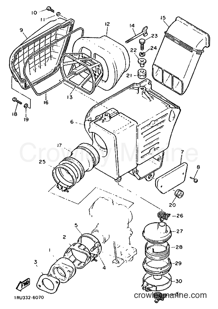 1987 Street Bike SR500 - SR500 (1RU) [999] - INTAKE