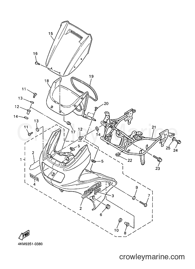 Yamaha Motors XJ900S (4KM9) [040] - COWLING 1