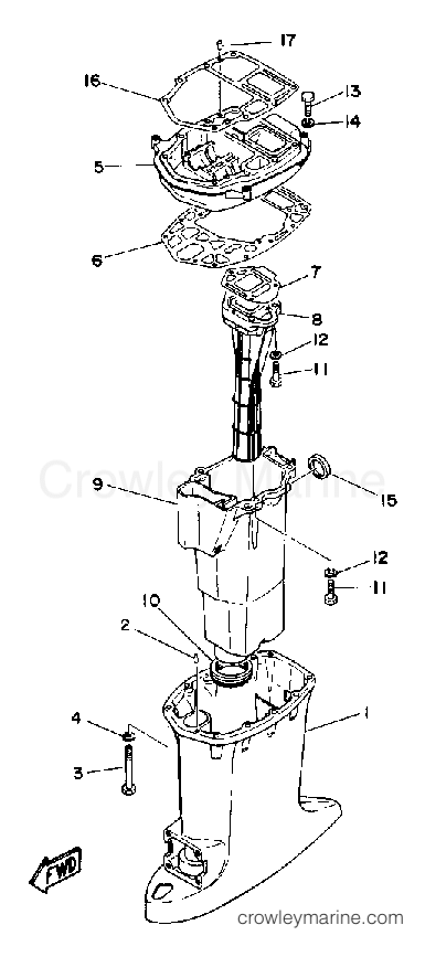 Yamaha Motors PRO50LD - UPPER CASING