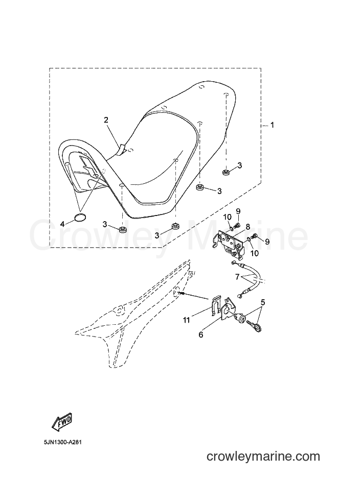 Yamaha Motors BT1100 (5JN2) [020] - SEAT
