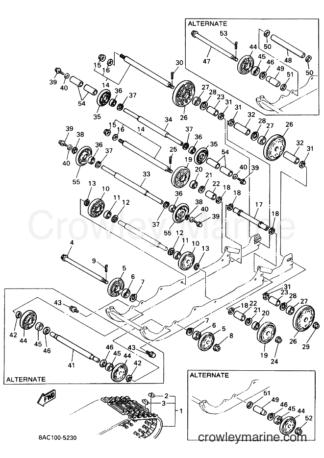 1995 Snowmobile VK540E-2 - VK540E-2 (8AC2) [040] - TRACK SUSPENSION 1