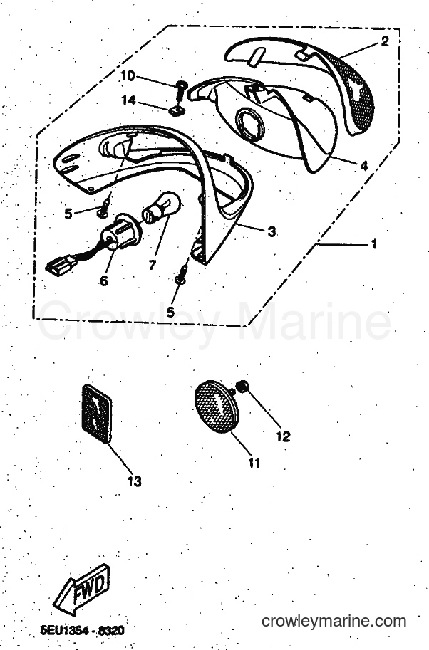 1998 Scooter YH50 - YH50 (5EU6) [010] - TAILLIGHT