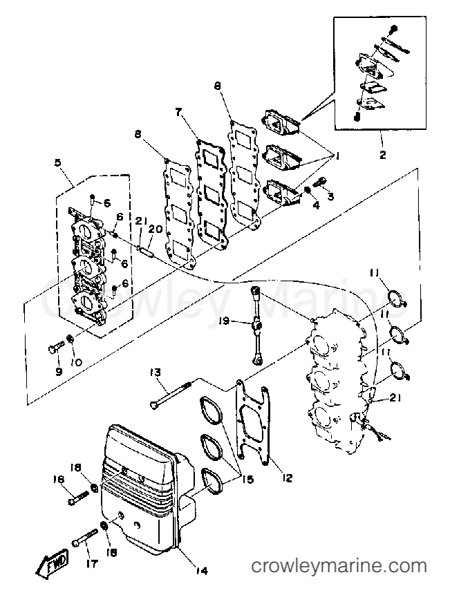 Yamaha Motors P50TLRQ - INTAKE