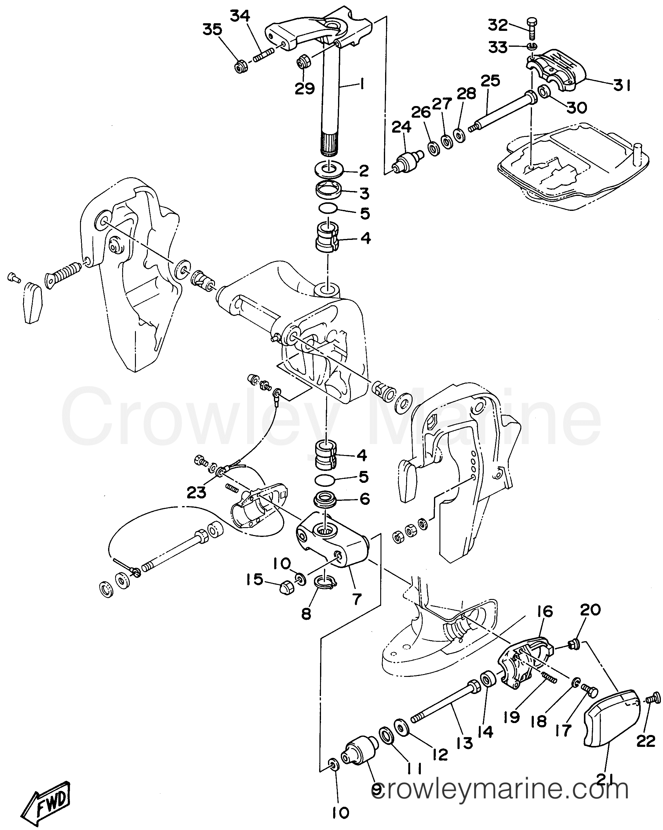 Yamaha Motors E60MLHT - BRACKET 2