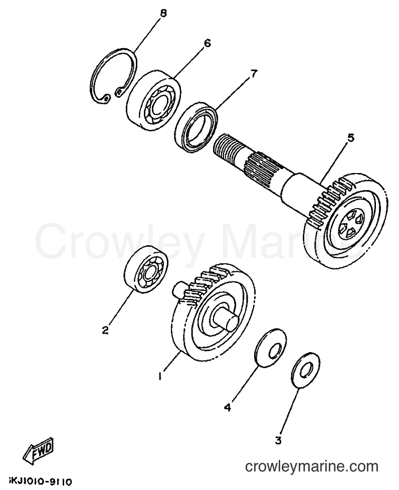 1995 Scooter YE50 - YE50 (4LN3) [999] - TRANSMISSION