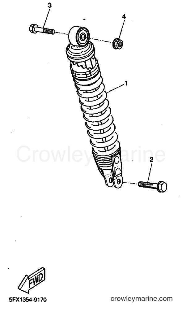 1999 Scooter CW50RS - CW50RS (5JK1) [010] - REAR SUSPENSION